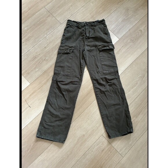 ZARA Women's Utility Brown  Cargo Pants - Size EUR 36 US 4 - Picture 1 of 7
